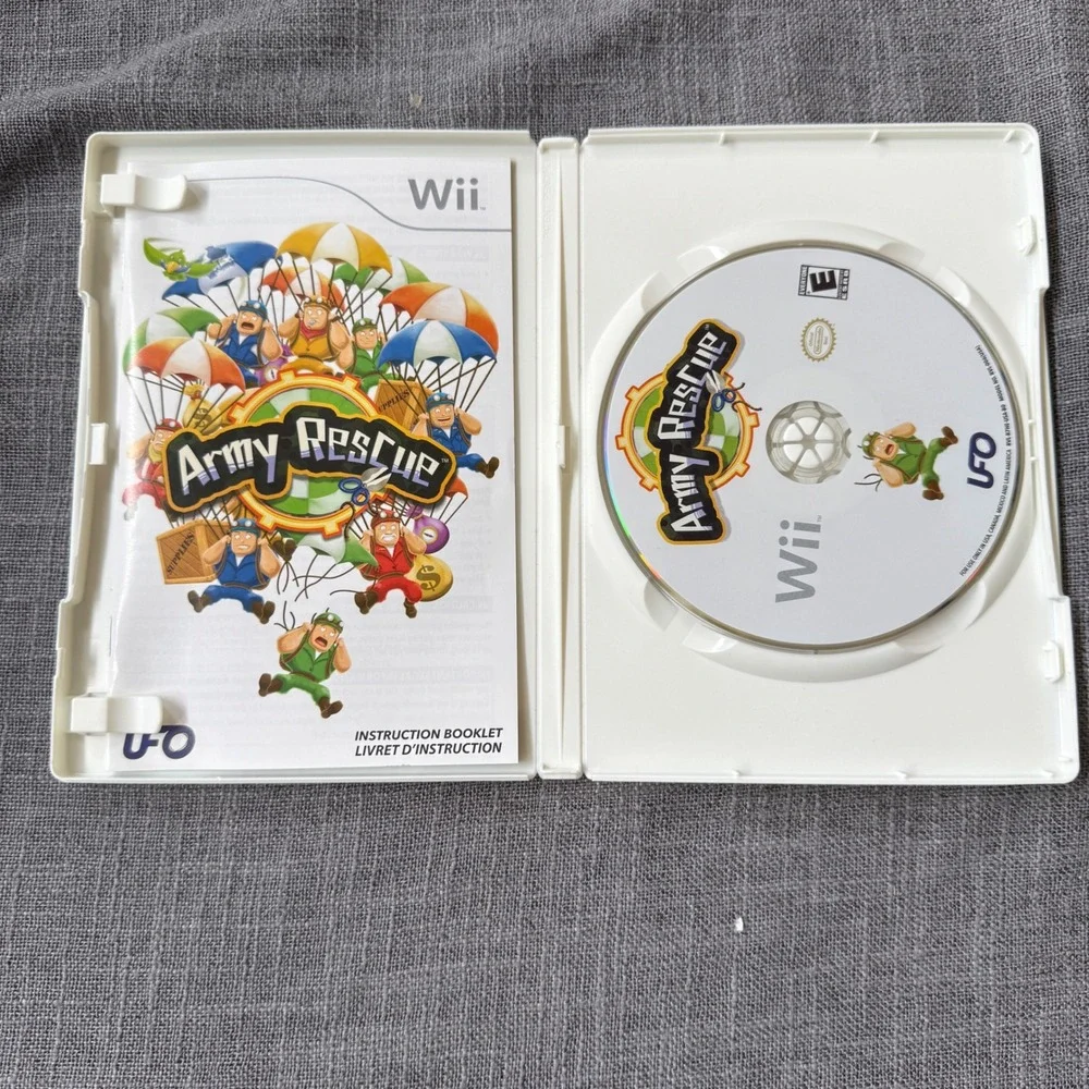 Nintendo Wii Army Rescue Video Game Complete with Manual‎ Strategy Warfare